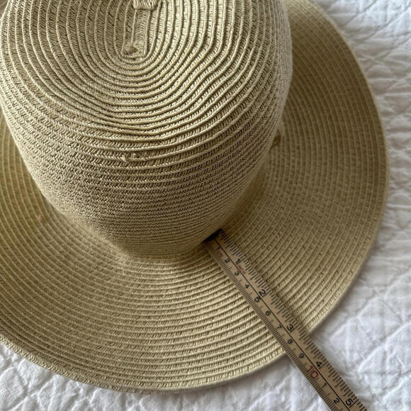 Woman's Hat Sun N Send Soft Straw Color Bend And Pack For The Beach - Picture 6 of 8